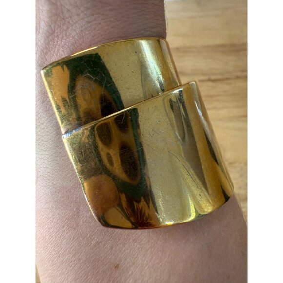 BaubleBar Gold-Tone Cuff Bracelet With Chic Modern Design small wrist - Picture 11 of 14